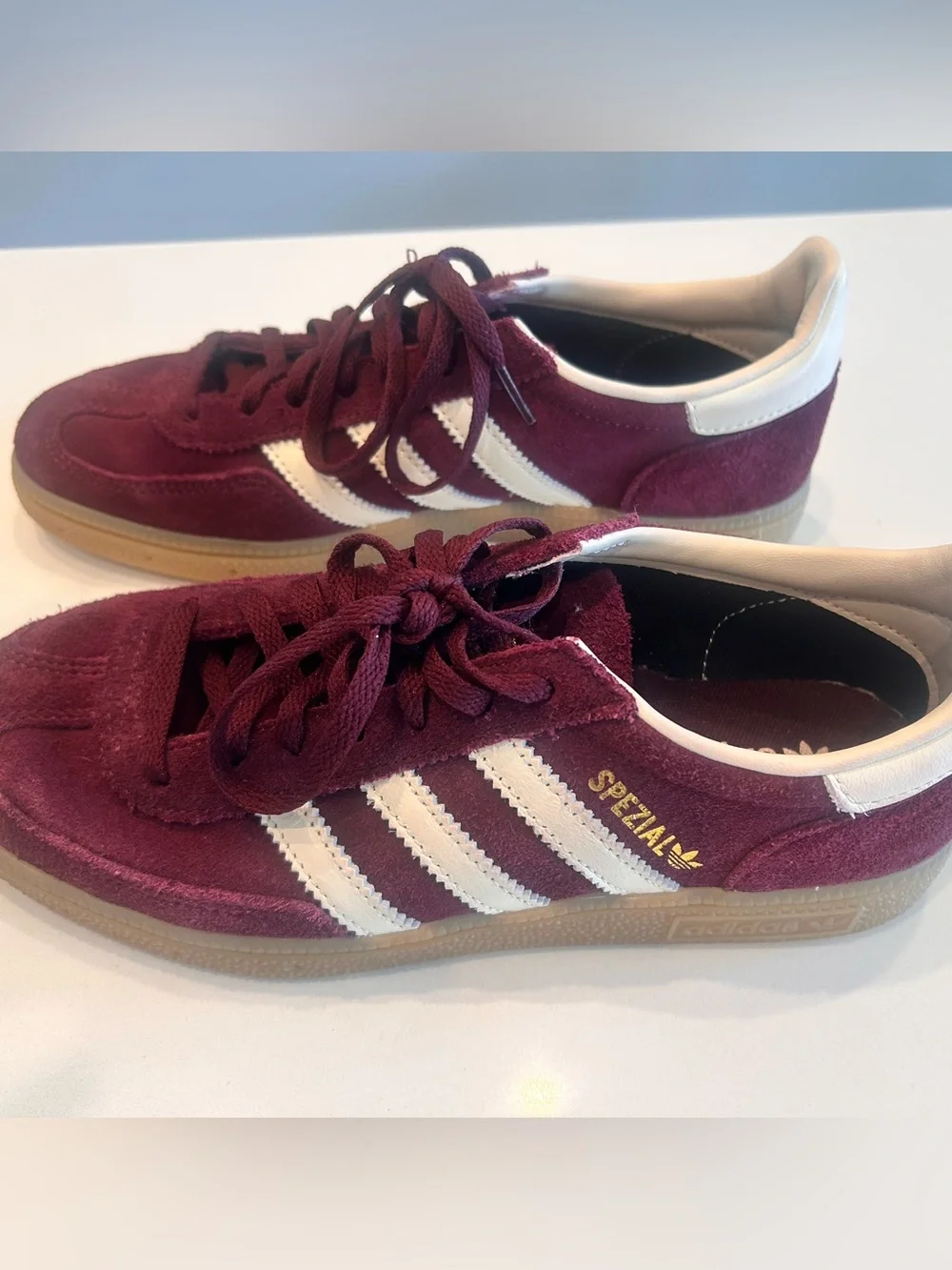 adidas Spezial Burgundy Sneakers Women’s 7.5 - Picture 2 of 8